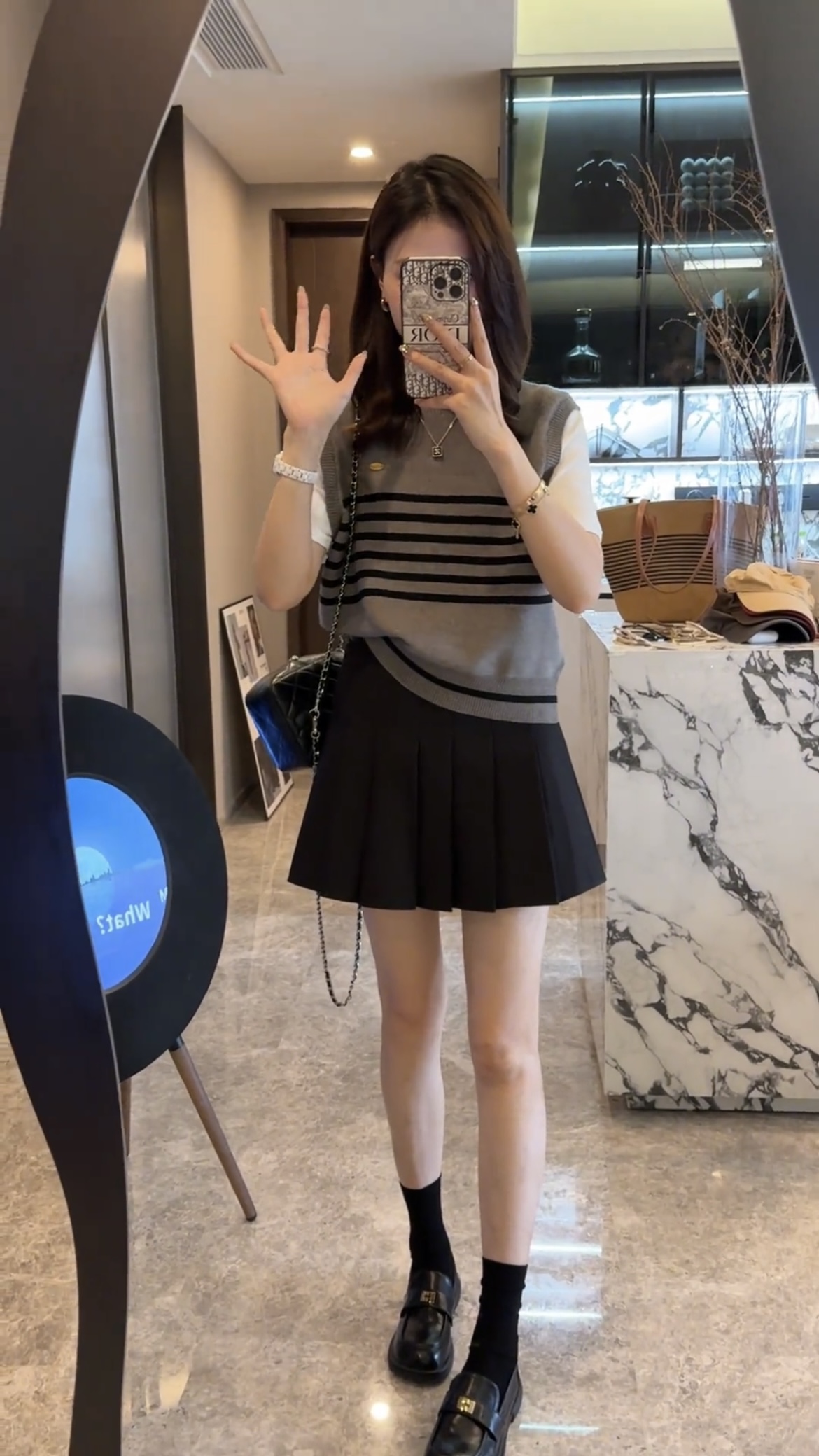 Casual Two-Piece Top and Skirt Set - Image 3