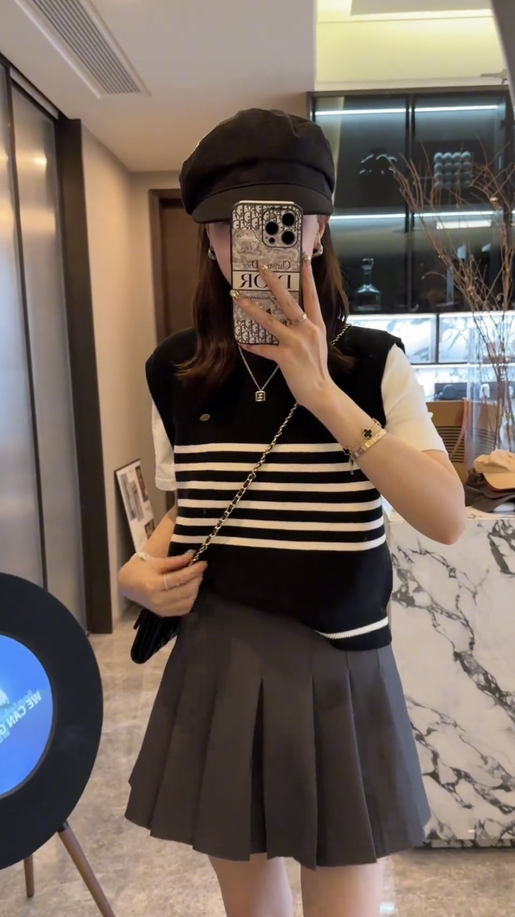 Casual Two-Piece Top and Skirt Set - Image 4